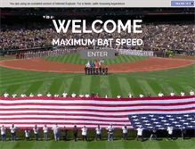 Tablet Screenshot of maximumbatspeed.com